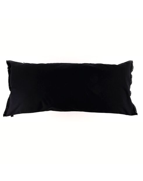 Housse de coussin Outdoor Bimini noire - 45x100 cm